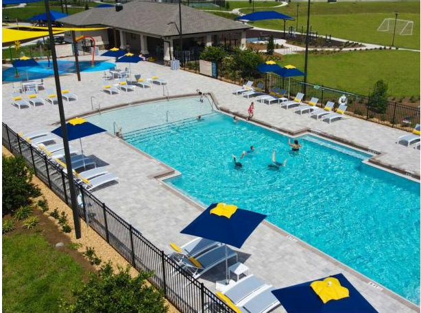 Resort-style community pool at Calesa Township