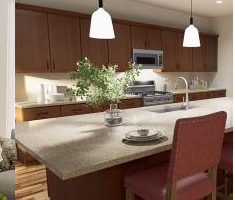 Model kitchen interior