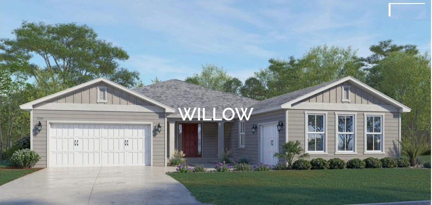 Willow HomeFlex plan exterior at Calesa Township